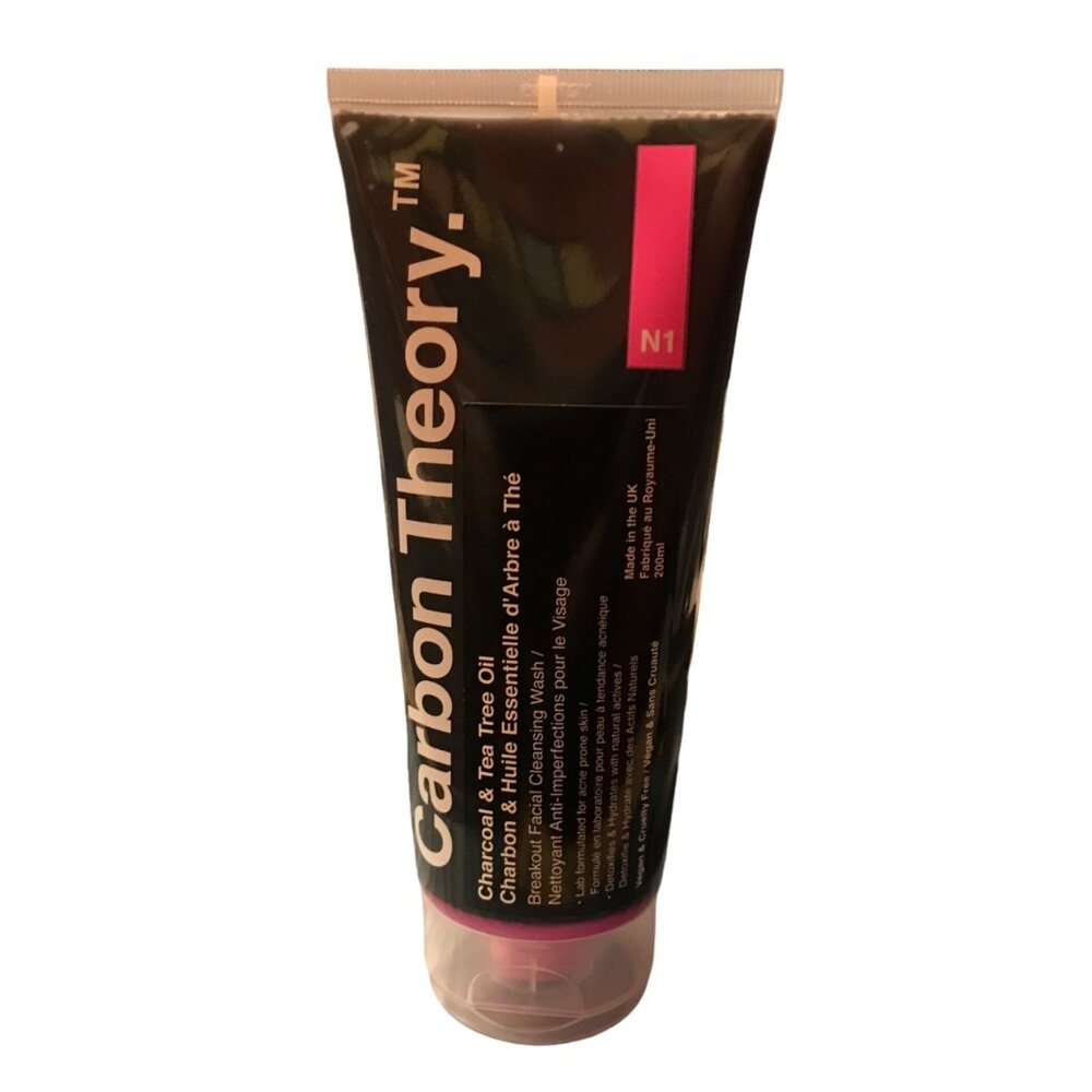 Carbon Theory Facial Cleansing Wash Charcoal & Tea Tree Oil For Breakouts